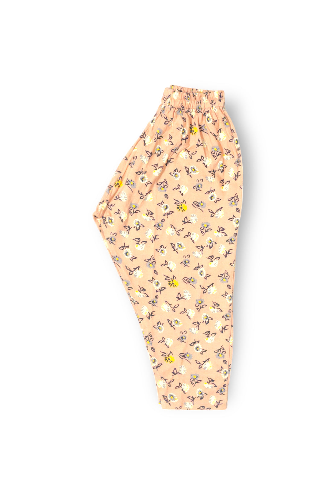 Peach Black Floral (2 Piece Suit)