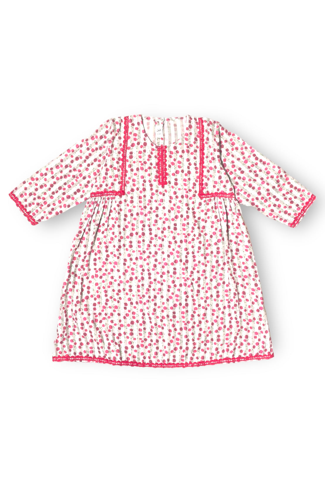 Cherry Floral Stripes (2 piece Suit)
