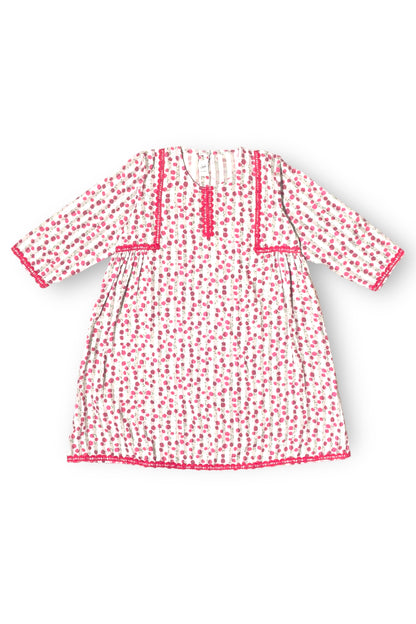 Cherry Floral Stripes (2 piece Suit)